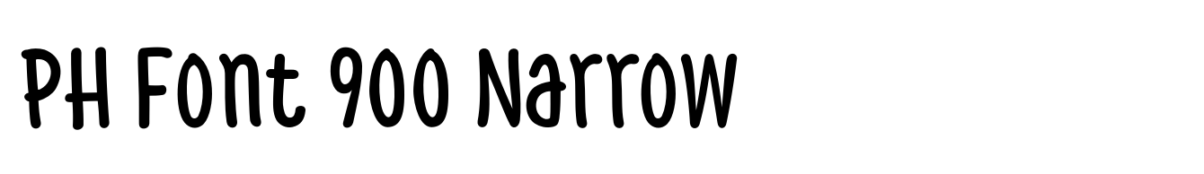PH Font 900 Narrow